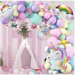 Unicorn Temalı Doğum Günü ve Parti Malzemeleri